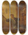 Triptych art skateboard deck of Benjamin Gerritsz Cuyp Interior Of A Peasant Hut by Benjamin Gerritsz Cuyp (1612-1652)