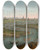 Triptych art skateboard deck of Antonio Joli A Capriccio With The French Ambassador Approaching The King Of Siams Palace In A State Barge In October 1685 by Antonio Joli (1700-1777)