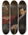 Triptych art skateboard deck of Kazimierz Mordasewicz Portrait Of Bolesaw Malinowski by Kazimierz Mordasewicz (1859-1923)