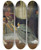 Triptych art skateboard deck of Lawrence Almatadema Proclaiming Claudius Emperor Opus Xlviii by Lawrence Alma-Tadema (1836-1912)