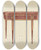 Triptych art skateboard deck of Florence Choate Card Table by Florence Choate