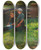 Triptych art skateboard deck of Friedrich Kallmorgen Sommernachmittag by Friedrich Kallmorgen (1856-1924)
