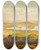 Triptych art skateboard deck of John Gully Waimea Plains And Cultivated Country Near Nelson by John Gully (1819-1888)