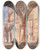 Triptych art skateboard deck of William Henry Lake Price Saint Marks Venice From The Doges Palace Colonnade by William Henry Lake Price (1810-1896)