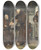 Triptych art skateboard deck of Antonio Casanova Y Estorach The Sick Monk by Antonio Casanova Y Estorach (1847-1896)