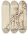 Triptych art skateboard deck of George Romney The Blindfolding Of Cupid by George Romney (1734-1802)