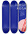 Triptych art skateboard deck of Us Information Agency New Grass Revival Featuring Sam Bush Bela Fleck John Cowan Pat Flynn_2 by U S Information Agency (1953-1999)