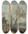Triptych art skateboard deck of Philips Wouwerman Landscape With Sandy Path Beside A River by Philips Wouwerman (1619-1668)