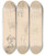 Triptych art skateboard deck of Jzef Simmler Sketches Of Roman And Gothic Architectural Details And Medieval Armour by Jozef Simmler (1823-1868)