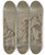 Triptych art skateboard deck of John Michael Rysbrack The Return Of Joseph by John Michael Rysbrack (1694-1770)