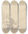 Triptych art skateboard deck of Sawrey Gilpin Ships And Sailboats On A Calm Sea by Sawrey Gilpin (1733-1807)