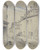 Triptych art skateboard deck of Ferdinand Boberg Limpasse Trane Montmartre by Ferdinand Boberg (1860-1946)