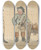 Triptych art skateboard deck of George Moutard Woodward An Invaluable Donkey by George Moutard Woodward (1765-1809)