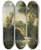 Triptych art skateboard deck of Gustave Courbet In The Swiss Alps by Gustave Courbet (1819-1877)