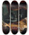 Triptych art skateboard deck of James Barry Iachimo Emerging From The Chest In Imogens Chamber by James Barry (1741-1806)