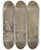 Triptych art skateboard deck of Jean Antoine Verschaeren Sleeping Warrior by Jean Antoine Verschaeren (1803-1863)
