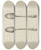 Triptych art skateboard deck of Kalamian Walton Silver Teaspoon_1 by Kalamian Walton
