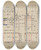 Triptych art skateboard deck of John Dieterich Side Board by John Dieterich