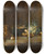 Triptych art skateboard deck of Jean Simon Chardin Vegetables For The Soup by Jean Simeon Chardin (1699-1779)