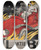 Triptych art skateboard deck of Akseli Gallenkallela Bilbol Poster For An Automobile Retailer by Akseli Gallen Kallela (1865-1931)