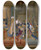 Triptych art skateboard deck of Jean Auguste Dominique Ingres Le Marchal De Berwick Recevant La Toison Dor by Jean Auguste Dominique Ingres (1780-1867)