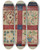 Triptych art skateboard deck of Catherine Fowler Applique Quilt by Catherine Fowler