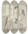Triptych art skateboard deck of Johann Georg Pforr Reiter In Einer Reitschule by Johann Georg Pforr (1745-1798)