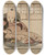 Triptych art skateboard deck of Helen Hyde The Hired Baby by Helen Hyde (1868-1919)