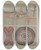 Triptych art skateboard deck of Lala Eve Rivol Petroglyph_2 by Lala Eve Rivol