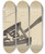 Triptych art skateboard deck of Herman Bader Flat Iron Holder by Herman Bader