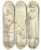 Triptych art skateboard deck of Stefano Della Bella Zwei Matrosen Und Ein Herr In Hut Und Mantel by Stefano Della Bella (1610-1664)