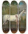 Triptych art skateboard deck of John Wootton The Bloody Shoulderd Arabian by John Wootton (1686-1765)