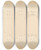 Triptych art skateboard deck of Isidore Sovensky Knife And Spoon Box Line Drawing by Isidore Sovensky