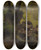 Triptych art skateboard deck of Johann Wilhelm Schirmer Wurzeln Und Steine Am Bach by Johann Wilhelm Schirmer (1807-1863)