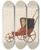 Triptych art skateboard deck of Fred Hassebrock Baby Carriage by Fred Hassebrock