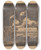 Triptych art skateboard deck of Marius Bauer Egyptische Tempelwachters by Marius Bauer (1867-1932)