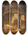 Triptych art skateboard deck of Alexander Laurus Italian Peasants In A Grotto Antique Grotto In The Tarpeian Rock by Alexander Laureus (1783-1823)