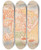 Triptych art skateboard deck of James Ensor Christs Dispute With The Doctors by James Ensor (1860-1949)