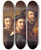 Triptych art skateboard deck of Johan Gustaf Sandberg Rafael Rembrandt Harmensz Van Rijn Nicolas Poussin Albrecht Drer And Peter Paul Rubens_1 by Johan Gustaf Sandberg (1782-1854)