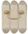 Triptych art skateboard deck of Philip Johnson Drawer Pull_2 by Philip Johnson