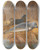 Triptych art skateboard deck of Archibald Thorburn Grey And Harbour Seals At Rest by Archibald Thorburn (1860-1935)