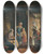 Triptych art skateboard deck of Julius Weyde Der Brief by Julius Weyde (1822-1860)