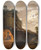 Triptych art skateboard deck of Joseph Wright Of Derby Virgils Tomb By Moonlight by Joseph Wright Of Derby (1734-1797)