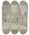 Triptych art skateboard deck of Ferdinand Boberg Rue Lepic Montmartre by Ferdinand Boberg (1860-1946)