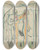 Triptych art skateboard deck of Edvard Munch Untitled 21 by Edvard Munch (1863-1944)