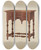 Triptych art skateboard deck of Isidore Sovensky Lowboy_3 by Isidore Sovensky