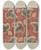 Triptych art skateboard deck of Charlotte Winter Printed Cotton_1 by Charlotte Winter (20-)
