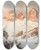 Triptych art skateboard deck of Georg Janny Langkofelgruppe Seen From The Pordoijoch by Georg Janny (1864-1935)