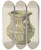 Triptych art skateboard deck of Wilford H Shurtliff Sugar Bowl by Wilford H Shurtliff