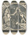 Triptych art skateboard deck of Mikul Galanda Through The Eyes Of A Painter by Mikulas Galanda (1895-1938)